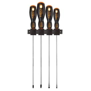 ZESTAW WKRĘTAKÓW WYKRĘTAKÓW DŁUGIE ŚRUBOKRĘTY Z MAGNESEM 4szt 04-214 NEO TOOLS
