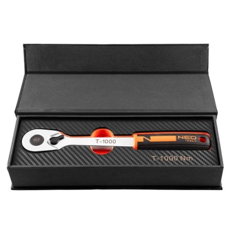 GRZECHOTKA WIELOZĄBKOWA WYTRZYMAŁA 1/2", 90 ZĘBÓW, T-1000 NEO TOOLS 10-300