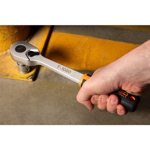 GRZECHOTKA WIELOZĄBKOWA WYTRZYMAŁA 1/2", 90 ZĘBÓW, T-1000 NEO TOOLS 10-300