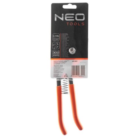 NOŻYCE DO CIĘCIA BLACHY STALOWEJ PELIKAN LEWE CHROMOWANE 300 mm DEKARSKIE NEO TOOLS
