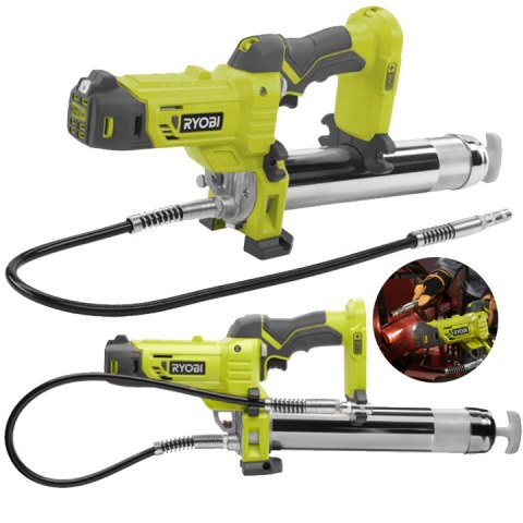Smarownica akumulatorowa do samrowania pojazdów i maszyn 18 V RYOBI R18GG-0 Smarownica akumulatorowa do samrowania pojazdów i maszyn 18 V RYOBI R18GG-0