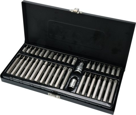 YATO ZESTAW KLUCZY KOŃCÓWEK KOŃCÓWKI WKRĘTAKOWE TORX IMBUS HEX SPLINE 40el.