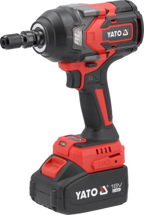 KLUCZ UDAROWY AKUMULATOROWY SILNIK BEZSZCZOTKOWY 1/2'' 18V 4Ah 1200Nm YATO