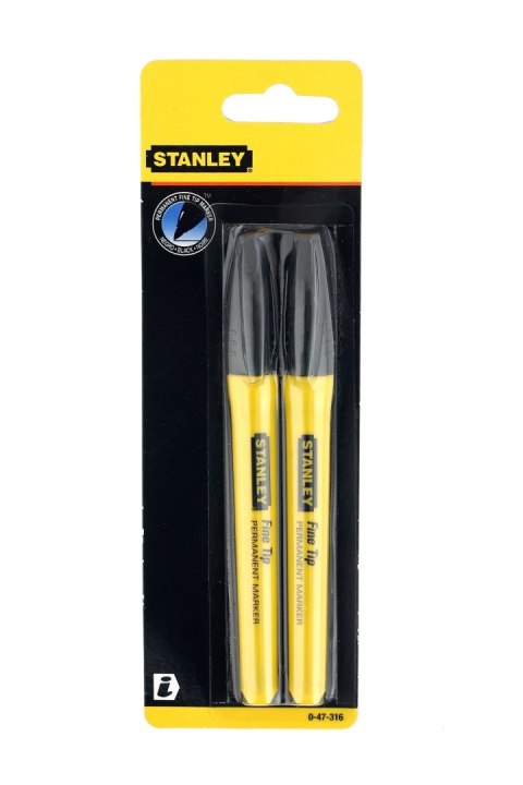 Marker CZARNY 2 SZT STANLEY ZESTAW wodoodporny tusz Marker CZARNY 2 SZT STANLEY ZESTAW wodoodporny tusz