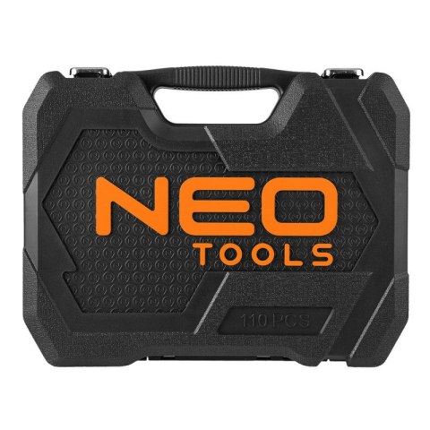 ZESTAW KLUCZY NASADOWYCH 110e 1/2" 1/4" TORX BITY SATYNA WALIZKA 10-211 NEO TOOLS