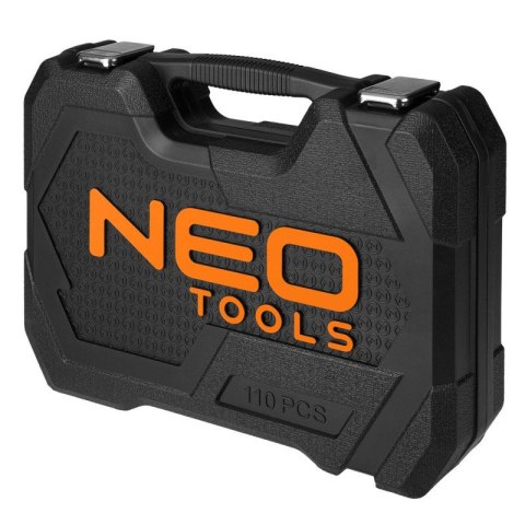 ZESTAW KLUCZY NASADOWYCH 110e 1/2" 1/4" TORX BITY SATYNA WALIZKA 10-211 NEO TOOLS