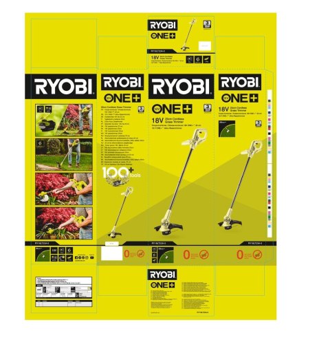 RYOBI PODKASZARKA 23cm AKUMULATOROWA WYKASZARKA 18V KOSA KOSIARKA RY18LT23A-0 RYOBI PODKASZARKA 23cm AKUMULATOROWA WYKASZARKA 18V KOSA KOSIARKA RY18LT23A-0
