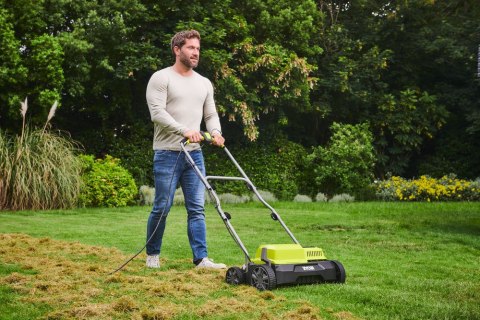 WERTYKULATOR DO TRAWNIKÓW TRAWY AERATOR 2 w 1 ELEKTRYCZNY 1400W Ryobi WERTYKULATOR DO TRAWNIKÓW TRAWY AERATOR 2 w 1 ELEKTRYCZNY 1400W Ryobi