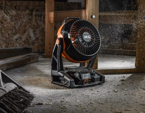 Wentylator wiatrak akumulatorowy przenośny wydajny 18V BAF18 AEG Wentylator wiatrak akumulatorowy przenośny wydajny 18V BAF18 AEG