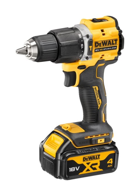 Wiertarko-wkrętarka udarowa z silnikiem bezszczotkowym 18V DCD100YM2T-QW 100 lat DeWalt'a Wiertarko-wkrętarka udarowa z silnikiem bezszczotkowym 18V DCD100YM2T-QW 100 lat DeWalt'a