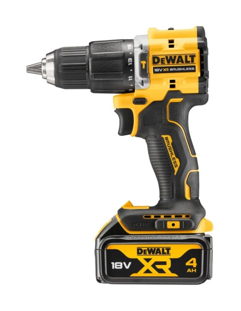 Wiertarko-wkrętarka udarowa z silnikiem bezszczotkowym 18V DCD100YM2T-QW 100 lat DeWalt'a Wiertarko-wkrętarka udarowa z silnikiem bezszczotkowym 18V DCD100YM2T-QW 100 lat DeWalt'a