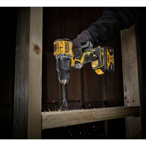 Wiertarko-wkrętarka udarowa z silnikiem bezszczotkowym 18V DCD100YM2T-QW 100 lat DeWalt'a Wiertarko-wkrętarka udarowa z silnikiem bezszczotkowym 18V DCD100YM2T-QW 100 lat DeWalt'a
