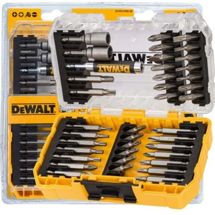 ZESTAW BITÓW WKRĘTAKÓW DO WKRĘTARKI KOŃCÓWEK 40 SZTUK ELEMENTÓW TSTAK ToughCase DeWALT DT70717