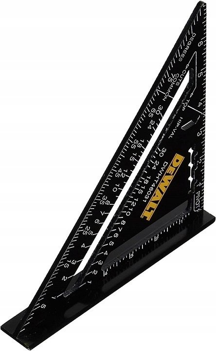 KĄTOWNIK STOLARSKI CIESIELSKI ALUMINIOWY 177MM 7" PRZYMIAR BUDOWLANY DeWALT