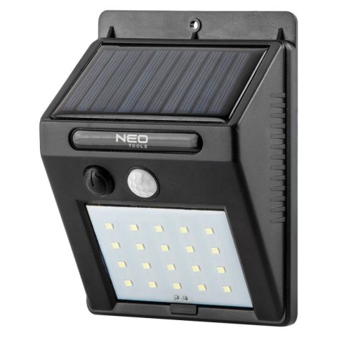 LAMPA SOLARNA ŚCIENNA 20 SMD LED 250 LM Z PANELEM SOLARNYM NEO 99-055 LAMPA SOLARNA ŚCIENNA 20 SMD LED 250 LM Z PANELEM SOLARNYM NEO 99-055