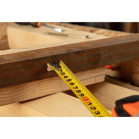 MIARA ZWIJANA STALOWA 3 M X 16 MM, AUTO BLOKADA, PRZYCISK STOP, MAGNES 67-231
