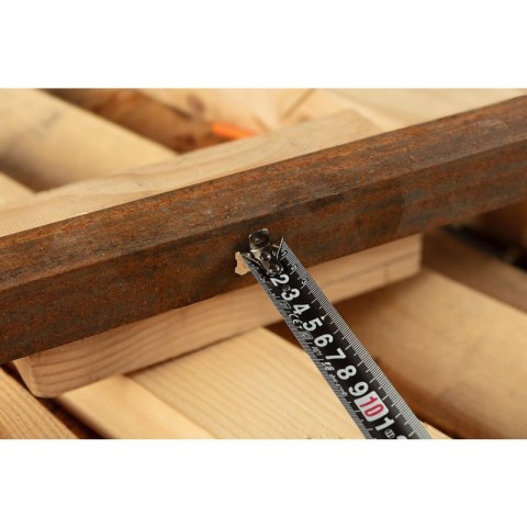 MIARA ZWIJANA STALOWA SUPER BLACK 7,5 M X 25 MM, AUTO BLOKADA, DWA PRZYCISKI STOP, MAGNES 67-244 NEO TOOLS