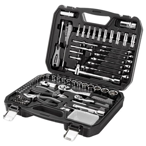 ZESTAW NARZĘDZI KLUCZE NASADOWE płaskie Micha M4K GARAGE 90e 1/4" 1/2" NEO TOOLS 10-100 ZESTAW NARZĘDZI KLUCZE NASADOWE płaskie Micha M4K GARAGE 90e 1/4" 1/2" NEO TOOLS 10-100