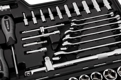 ZESTAW NARZĘDZI KLUCZE NASADOWE płaskie Micha M4K GARAGE 90e 1/4" 1/2" NEO TOOLS 10-100 ZESTAW NARZĘDZI KLUCZE NASADOWE płaskie Micha M4K GARAGE 90e 1/4" 1/2" NEO TOOLS 10-100