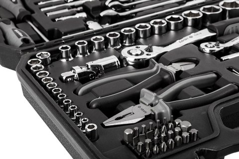 ZESTAW NARZĘDZI KLUCZE NASADOWE płaskie Micha M4K GARAGE 90e 1/4" 1/2" NEO TOOLS 10-100 ZESTAW NARZĘDZI KLUCZE NASADOWE płaskie Micha M4K GARAGE 90e 1/4" 1/2" NEO TOOLS 10-100