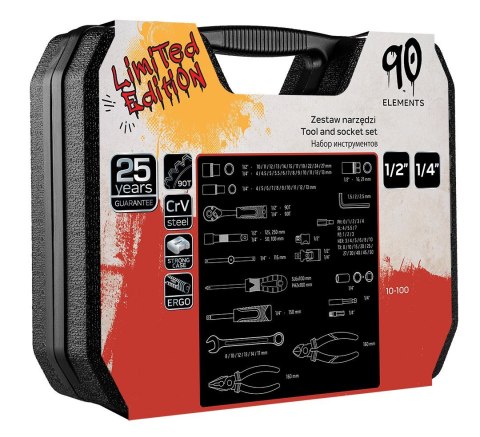 ZESTAW NARZĘDZI KLUCZE NASADOWE płaskie Micha M4K GARAGE 90e 1/4" 1/2" NEO TOOLS 10-100 ZESTAW NARZĘDZI KLUCZE NASADOWE płaskie Micha M4K GARAGE 90e 1/4" 1/2" NEO TOOLS 10-100