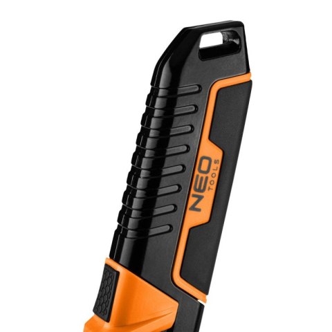NÓŻ Z OSTRZEM TRAPEZOWYM, BEZPIECZNY 63-704 NEO TOOLS NÓŻ Z OSTRZEM TRAPEZOWYM, BEZPIECZNY 63-704 NEO TOOLS