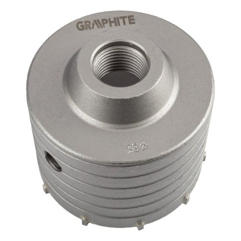 OTWORNICA WIDIOWA 85MM Z ADAPTEREM SDS+ ORAZ WIERTŁEM PILOTUJĄCYM 55H323 GRAPHITE OTWORNICA WIDIOWA 85MM Z ADAPTEREM SDS+ ORAZ WIERTŁEM PILOTUJĄCYM 55H323 GRAPHITE