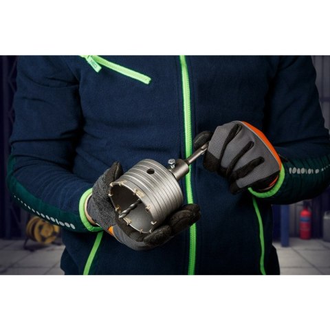 OTWORNICA WIDIOWA 85MM Z ADAPTEREM SDS+ ORAZ WIERTŁEM PILOTUJĄCYM 55H323 GRAPHITE OTWORNICA WIDIOWA 85MM Z ADAPTEREM SDS+ ORAZ WIERTŁEM PILOTUJĄCYM 55H323 GRAPHITE