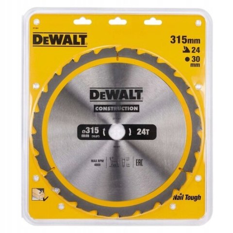 Tarcza tnąca DeWalt DT1961 315 x 30 mm 24 zęby