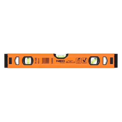 71-131 POZIOMNICA ALUMINIOWA S 300, 3 LIBELLE, 40 CM NO TOOLS 71-131 POZIOMNICA ALUMINIOWA S 300, 3 LIBELLE, 40 CM NO TOOLS