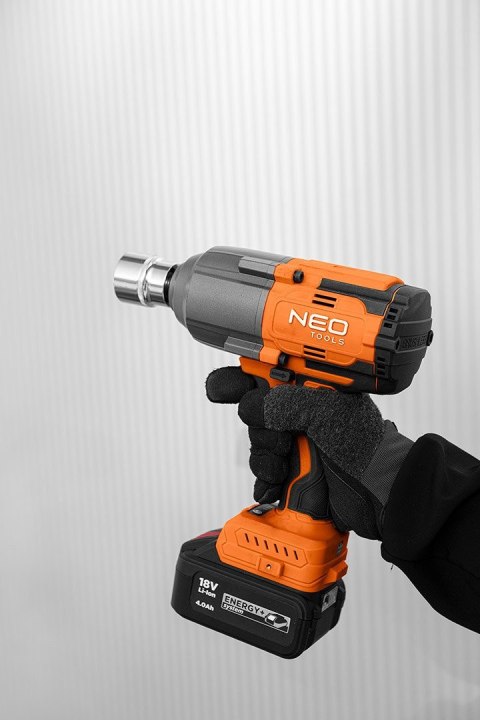 04-618 KLUCZ UDAROWY BEZSZCZ. 1100NM AKUMULATOROWY ENERGY+ 18V NEO TOOLS
