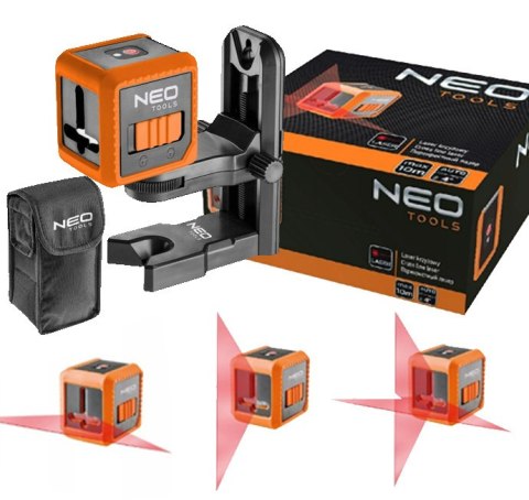 75-100 LASER KRZYŻOWY 10 M, Z ETUI I UCHWYTEM MAGNETYCZNYM NEO TOOLS 75-100 LASER KRZYŻOWY 10 M, Z ETUI I UCHWYTEM MAGNETYCZNYM NEO TOOLS