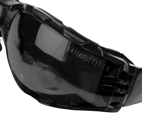 97-522 OKULARY OCHRONNE Z WKŁADKĄ PIANKOWĄ, PRZYCIEMNIANE SOCZEWKI, KLASA ODPORNOSCI FT NEO TOOLS