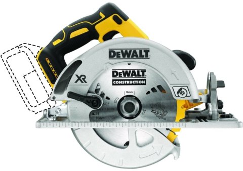 DCS572NT-XJ 18V XR Pilarka tarczowa 184mm kompatybilna z szynami DeWalt