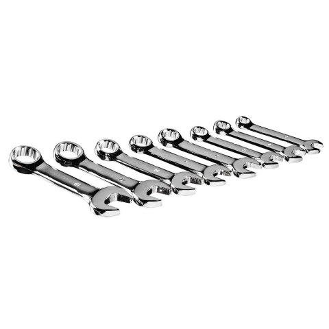 09-791 KLUCZE PŁASKO-OCZKOWE 8-19 MM (KRÓTKIE), ZESTAW 8 SZT. NEO TOOLS 09-791 KLUCZE PŁASKO-OCZKOWE 8-19 MM (KRÓTKIE), ZESTAW 8 SZT. NEO TOOLS