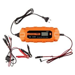 11-893-1 PROSTOWNIK AUTOMATYCZNY 10A/160W, 3-200AH, DO AKUMULATORÓW KWASOWYCH/AGM/GEL NEO TOOLS
