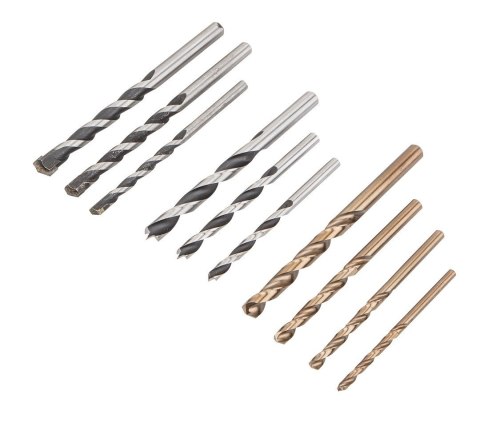 58G736 WIERTARKA UDAROWA 650W, UCHWYT SAMOZACISKOWY 13 MM, OBROTY 0-3000 MIN⁻¹, WALIZKA + 10 WIERTEŁ GRAPHITE
