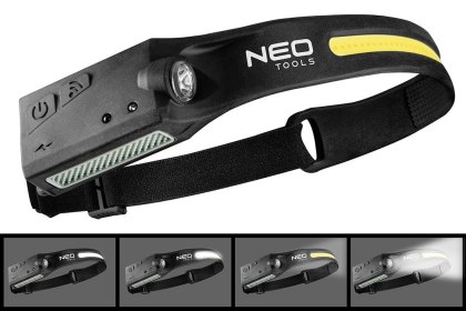 LATARKA CZOŁOWA LED BELT 2 W 1 WIELOFUNKCYJNA NA PAS AKUMULATOROWA NEO TOOLS 99-097