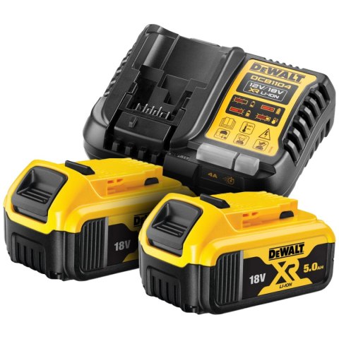 DCB1104P2-QW Zestaw akumulator i ładowarka 18V 2x5Ah DEWALT