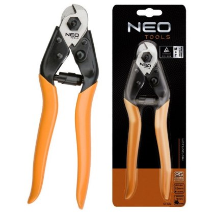 OBCINAK SZCZYPCE DO DRUTÓW I LINEK STALOWYCH NARZĘDZIE DO CIĘCIA 190 MM NEO TOOLS 01-512