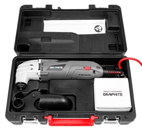 59G023 URZĄDZENIE WIELOFUNKCYJNE 250W, ILOŚĆ OSCYLACJI 15000-21000 MIN⁻¹, WALIZKA Graphite 59G023 URZĄDZENIE WIELOFUNKCYJNE 250W, ILOŚĆ OSCYLACJI 15000-21000 MIN⁻¹, WALIZKA Graphite