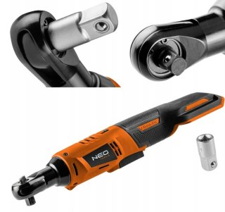 04-603 GRZECHOTKA AKUMULATOROWA ENERGY+ 18V, LI-LON, 3/8", BEZ AKUMULATORA, ADAPTER 1/2" NEO TOOLS