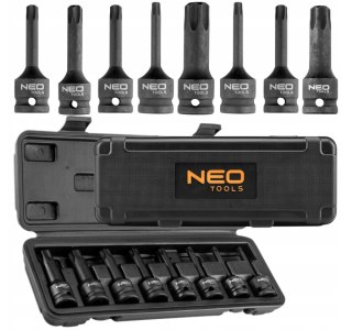 10-257 ZESTAW 8 NASADEK UDAROWYCH TRZPIENIOWYCH TORX NEO TOOLS