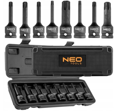 10-257 ZESTAW 8 NASADEK UDAROWYCH TRZPIENIOWYCH TORX NEO TOOLS