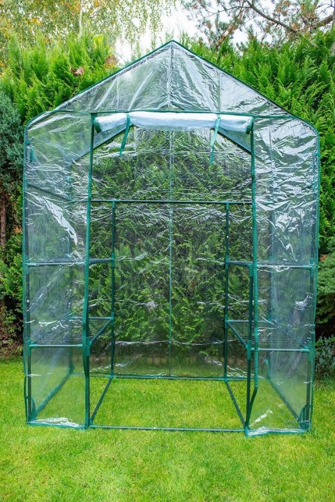 15-902 SZKLARNIA 143 X 73 X 195 CM, FOLIA PVC, METALOWA KONSTRUKCJA NEO TOOLS