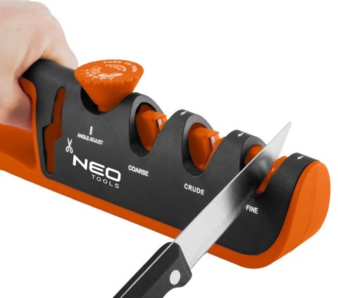 56-050 OSTRZAŁKA DO NOŻY I NOŻYCZEK Z REGULACJĄ KĄTA OSTRZENIA NEO TOOLS