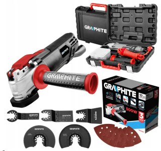 59G025 URZĄDZENIE WIELOFUNKCYJNE 500W, ILOŚĆ OSCYLACJI 8000-16000 MIN⁻¹, WALIZKA GRAPHITE