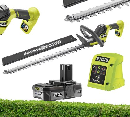 Nożyce do żywopłotu akumulatorowe bezprzewodowe do przycinania krzewów RYOBI RY18HT50A-120