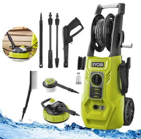 RYOBI MYJKA CIŚNIENIOWA 140bar 1800W RY140PWA