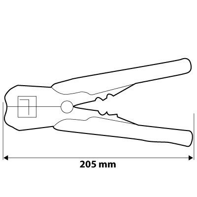 01-500 AUTOMATYCZNY ŚCIĄGACZ IZOLACJI 205 MM, CZOŁOWY NEO TOOLS